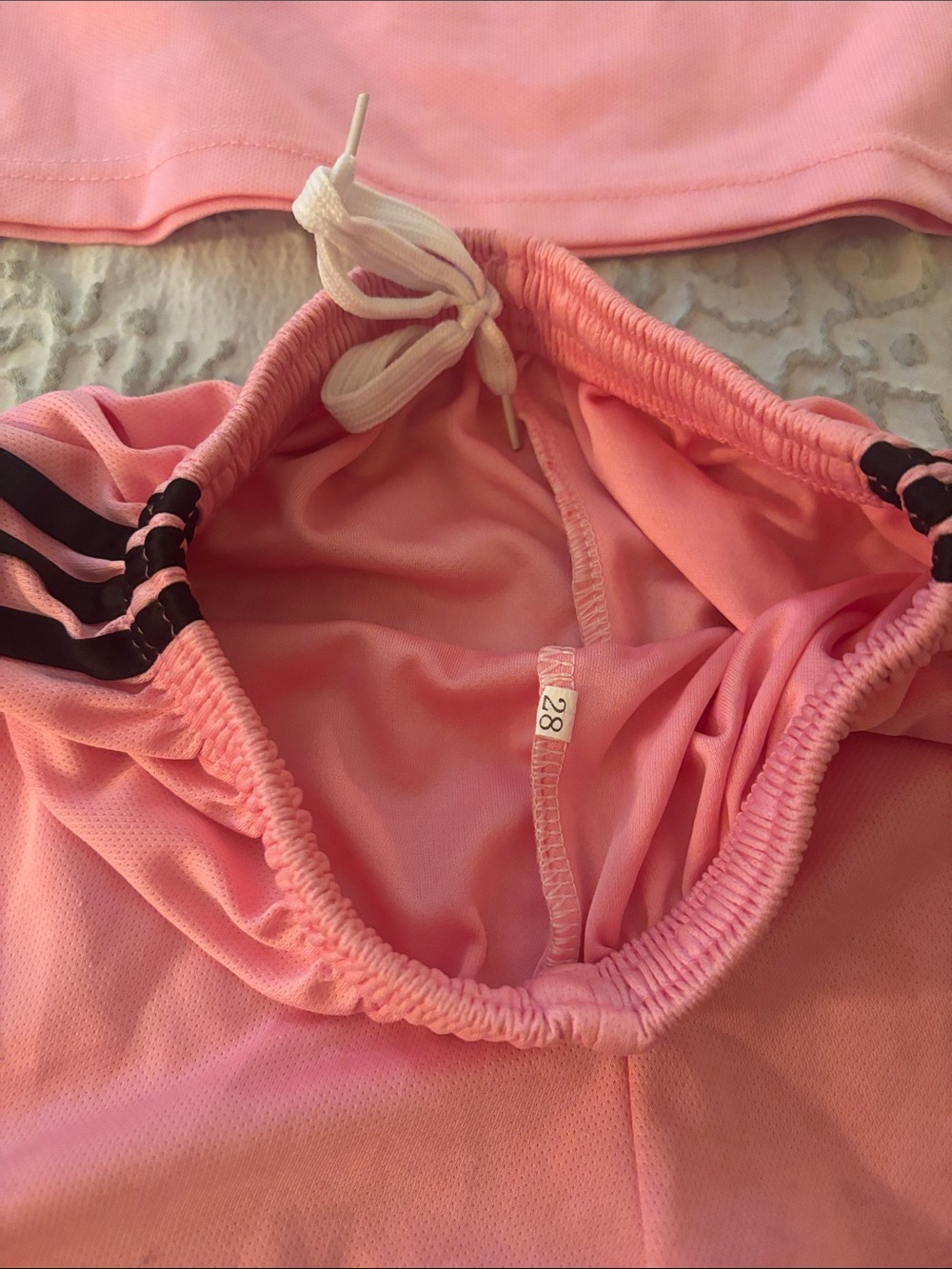 Messi, club Miami, Pink Athletic Short Set with Logo girls age 10-12 - Picture 2 of 6